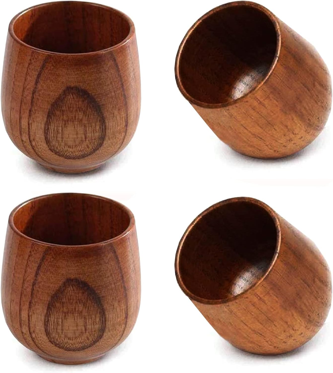 Wine Beer Coffee Drink - Houten theekopjes Hoogwaardige natuurlijke massief houten