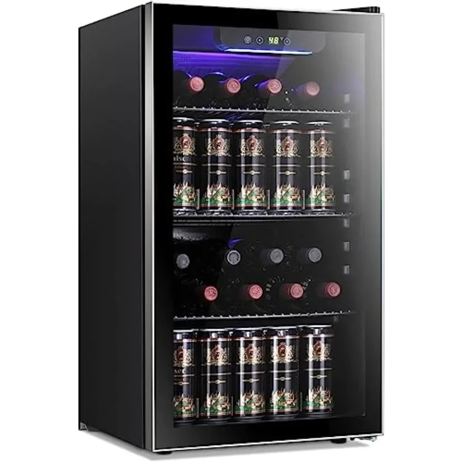 Wine With Beer Mix - 26 Flessen 130 Blikjes Wijnkoeler/Kast Drankenkoelkast