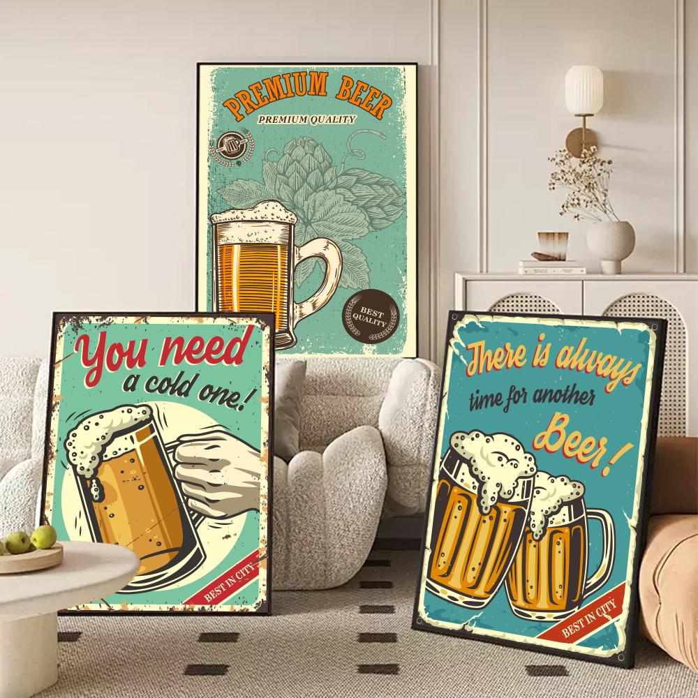 Bier Wijn Retro Stijl Schilder - Wine Beer Photo recensie en prijs
