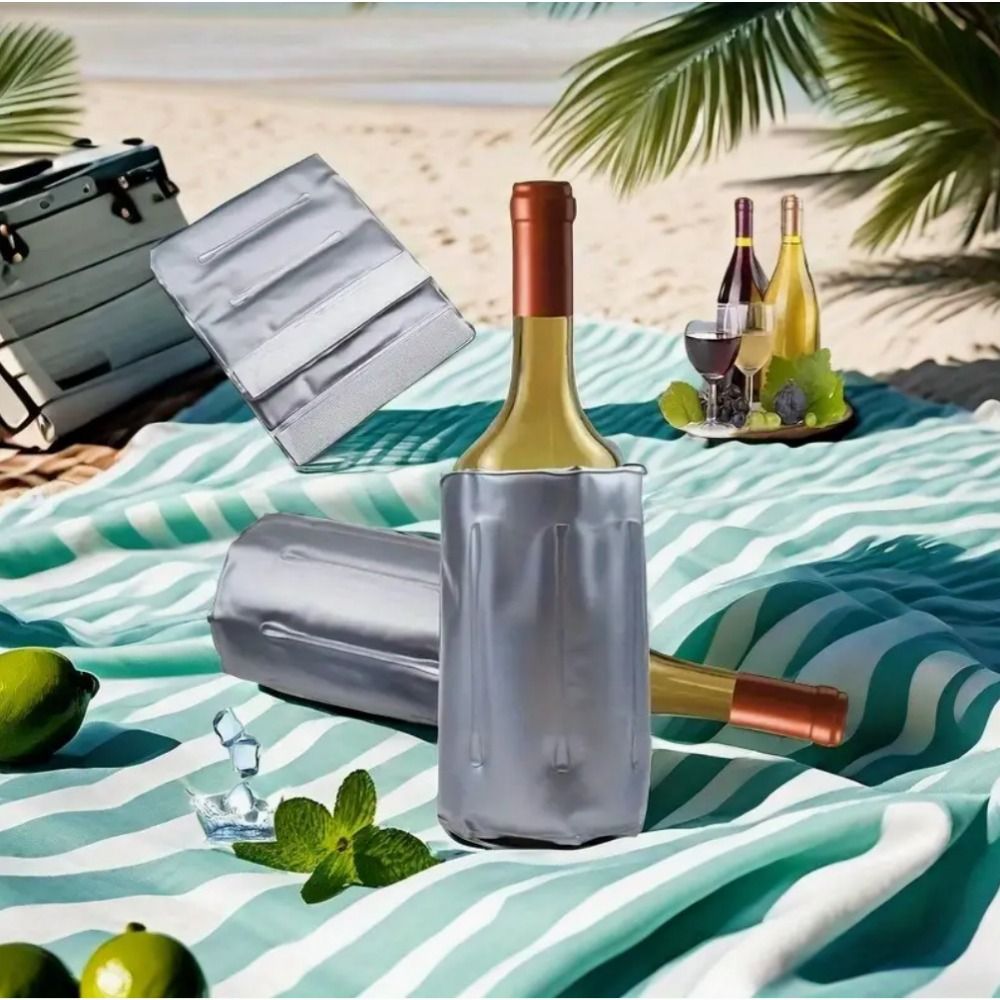 Herbruikbare wijnkoeltas grijs - Wine Chiller Sleeve recensie en prijs