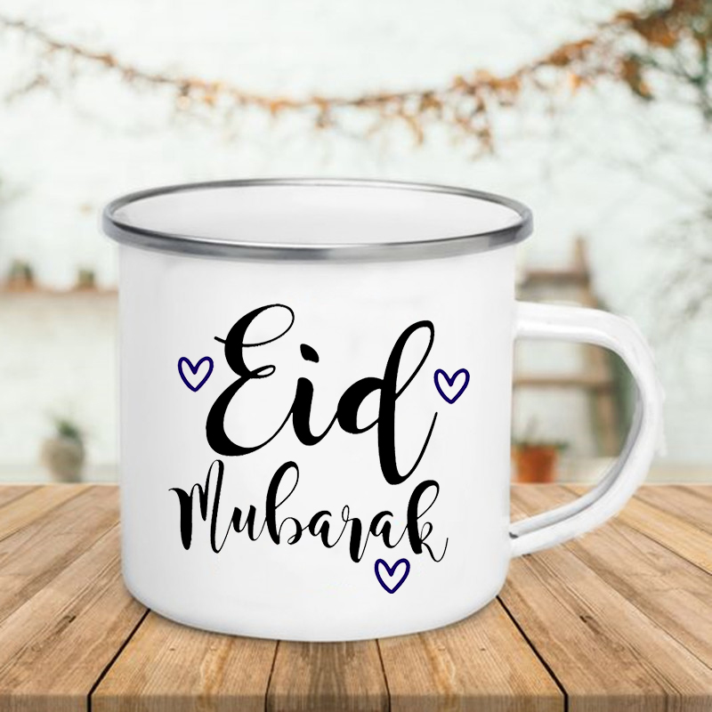 Happy Eid Moon Gedrukt Creatie - Wine Beer Coffee Drink recensie en prijs